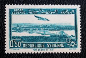 Syria #C93 Air Mail Mint Light Hinged Post Office Fresh Face 1940