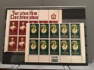 Liechtenstein Europa 1980 mint never hinged stamps R22847