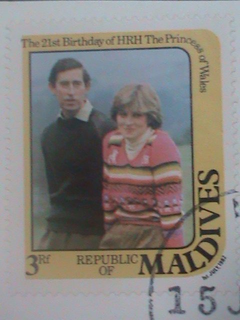 ​MALDIVES ISLANDS-1982-SC#952-4-21ST BIRTHDAY OF PRINCESS DIANA-FDC-MINT-VF