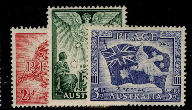 AUSTRALIA GVI SG213-215, VICTORY set, M MINT. 