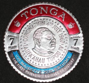 Tonga  King Taufa;ahau,       His Majesty's 50th Birthday ,     7s   196...