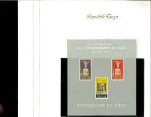 Togo MNH 1960's Sets & Souvenir Sheets Mounted on Specialty Pages