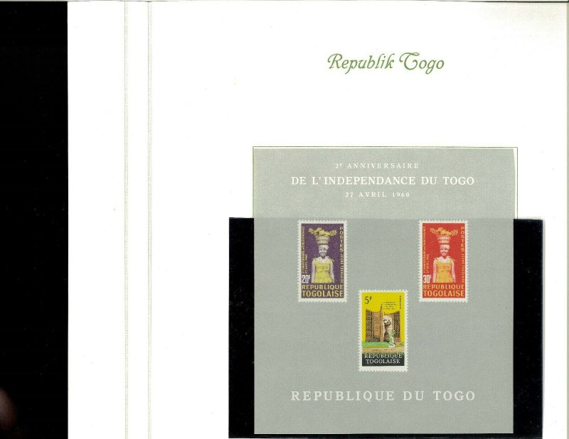 Togo MNH 1960's Sets & Souvenir Sheets Mounted on Specialty Pages