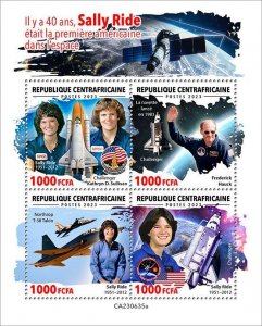 C A R - 2023 - Sally Ride, US Woman Astronaut - Perf 6v Sheet -Mint Never Hinged