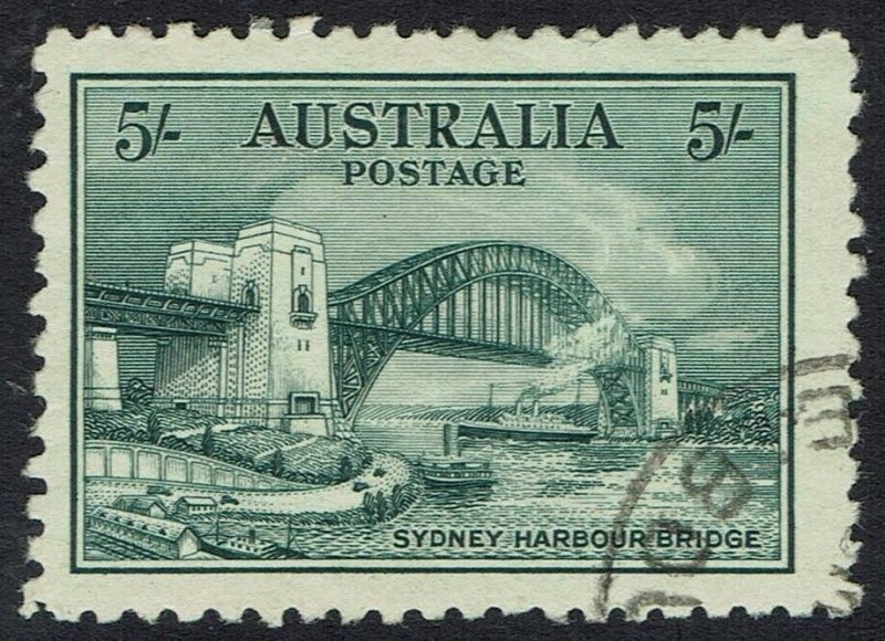 AUSTRALIA 1932 BRIDGE 5/- CTO