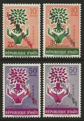 Haiti 1960 WRY Alphabetisation Set #B14-B17 VF-NH 