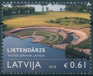 Latvia 2018 MNH Liktendarzs Garden of Destiny 1v Set Nature Trees Stamps