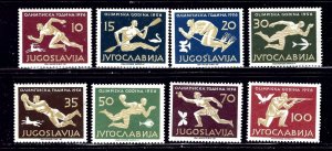 Yugoslavia 461-68 MNH 1956 Olympics    (ap2301)