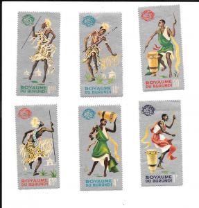 Burundi Stamp Set 1964