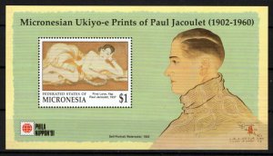 Micronesia 143-145 MNH Nudes Prints Paul Jacoulet Artwork ZAYIX 0124M0146