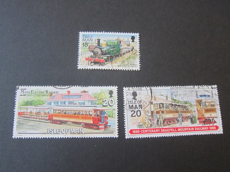 Isle Of Man 1988 Sc 357,557,623 Train FU