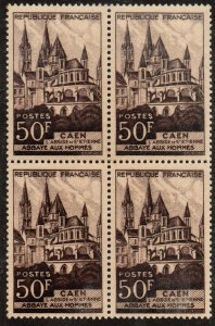 France 647 Mint Never Hinged Block of 4