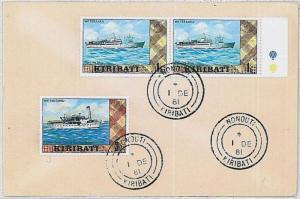 boats - POSTAL HISTORY  cover  -  KIRIBATI 1981 : NONOUTI