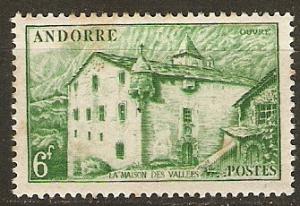 Andorra (French) 119 Mi 122 MLH VF 1951 SCV $7.25