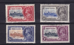 British Virgin Islands KGV 1935 Silver Jubilee Set SG103/106 VFU BP16047