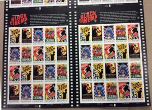 4336-40 Black Cinema, uncut press sheet of 120 42¢ stamps, 2008, $50.40 face