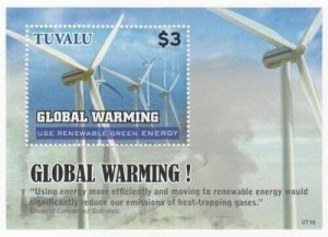 Tuvalu 2007 - Global Warming, World - Souvenir Stamp Sheet - Scott #1034 - MNH