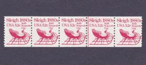 PNC5 5.2c Sleigh 2 US #1900 MNH F-VF