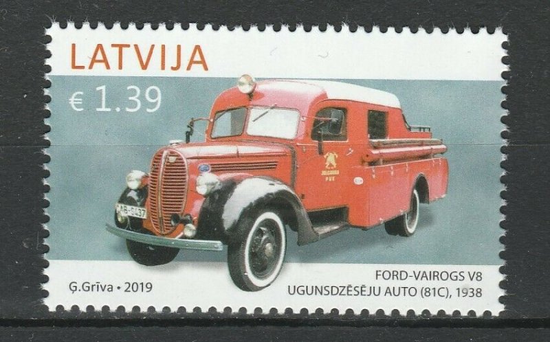 Latvia 2019 Cars, Ford MNH stamp