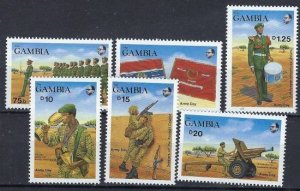 Gambia 808-13 MNH 1989 Army Day