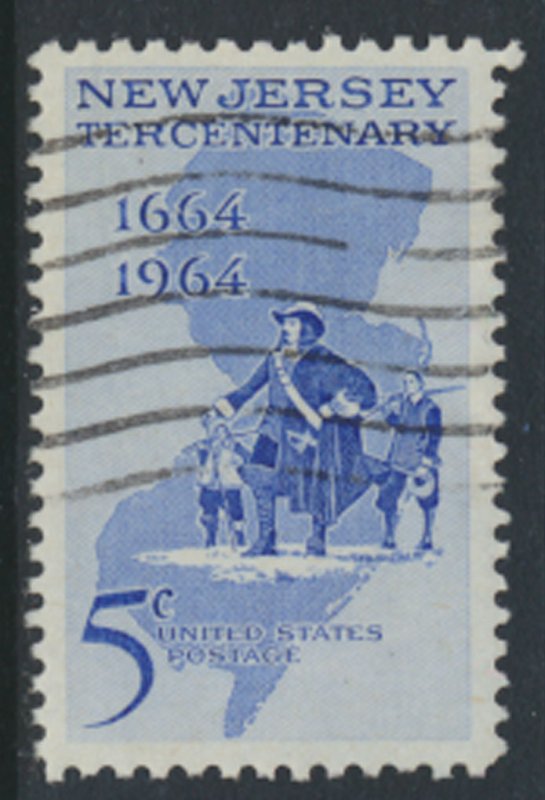 USA  SC#  1247   Used 1964 New Jersey Tercentenary  see scan