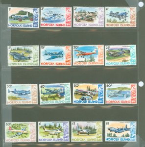Norfolk Island #256-270  Single (Complete Set)