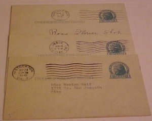 US  4 PICTORIAL AD'S 1 CENT POSTAL CARD 1937/1941