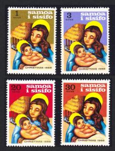 Samoa Christmas 4v issue 1968 SG#315-318 SC#300-303