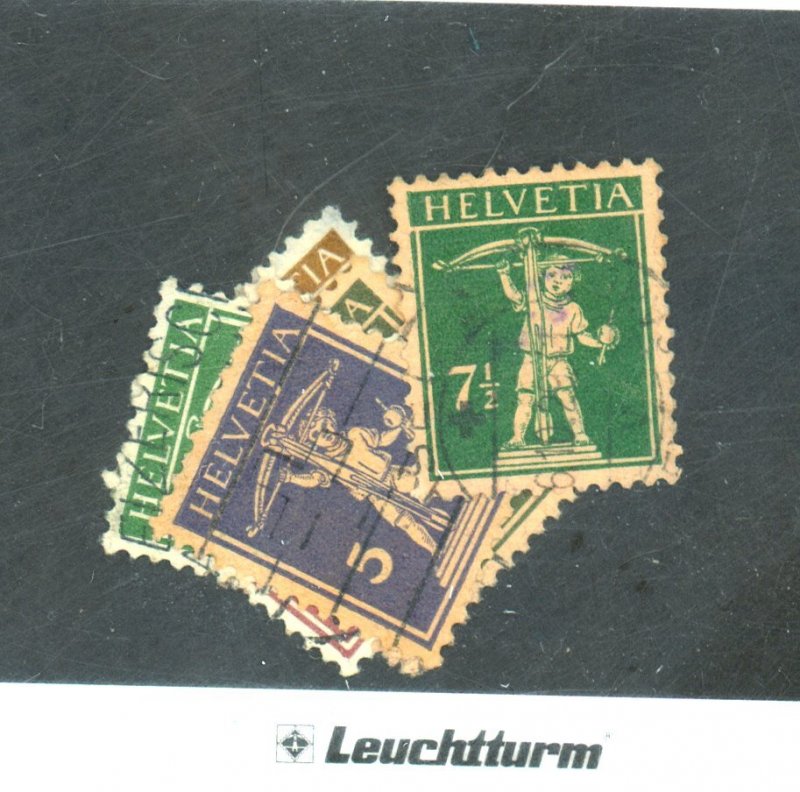 SWITZERLAND #153-4 157 159-61 163 USED FVF Cat $14