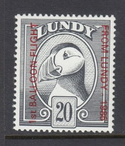 LUNDY #268 Overprint PUFFIN Issue (Mint Never Hinged) Scarce