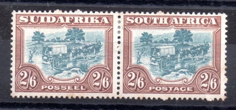 South Africa 1931-44 2s 6d blue and brown SG49A MH WS8892