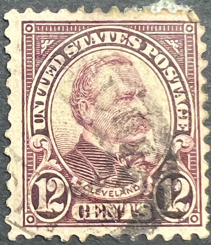 Scott#: 564 - Grover Cleveland 12¢ 1923 BPE used single stamp - Lot 4