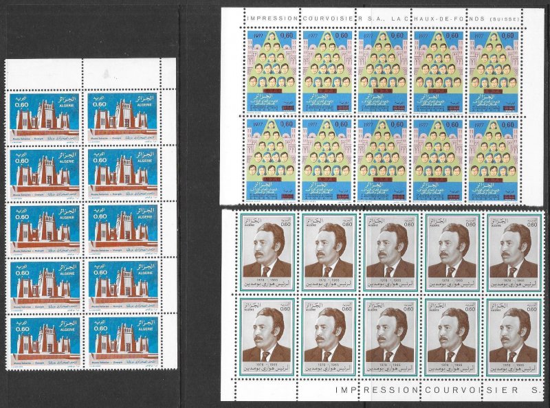 ALGERIA (86 Blocks) 695 Stamps ALL Mint Never Hinged Post Office Fresh!