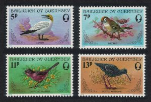 Guernsey Birds Gannet Firecrest Warbler Redshank 4v 1978 MNH SG#169-172