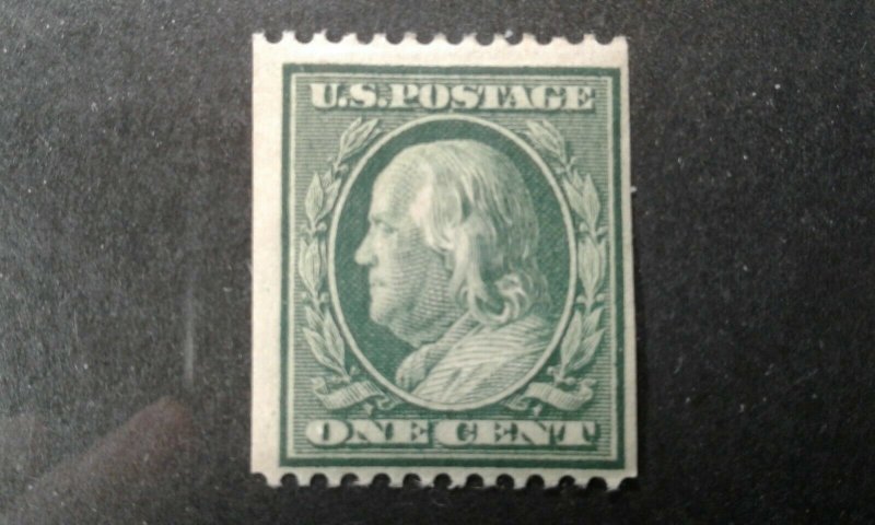  US #385 mint hinged perf 12 wmk 190 e203 7780