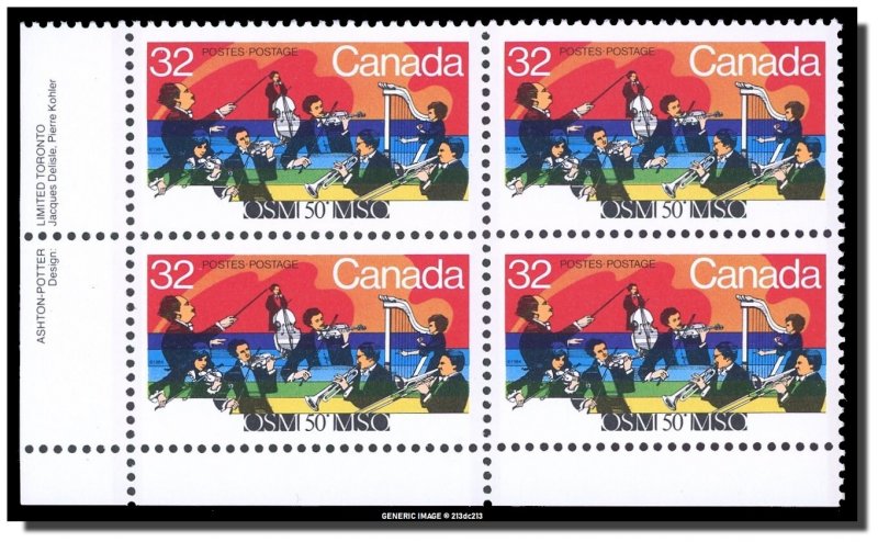 Canada - 1010 PB LL MNH - Orchestra concert (1984) 32¢