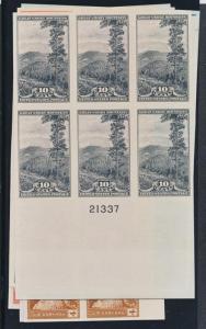 UNITED STATES 756-765 MNH, VF, IMPERF. PL.BLKS (needs 1c)