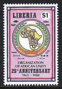 Liberia 1084 MNH MAP A1003