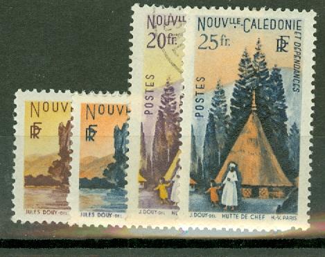 New Caledonia 276-294 most mint (293 used) CV $37.95, scan shows only a few