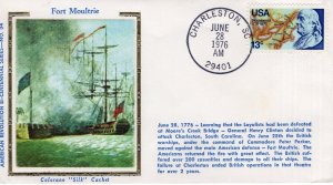 FORT MOULTRIE BICENTENNIAL  - CHARLESTON, SC  1976  FDC17747