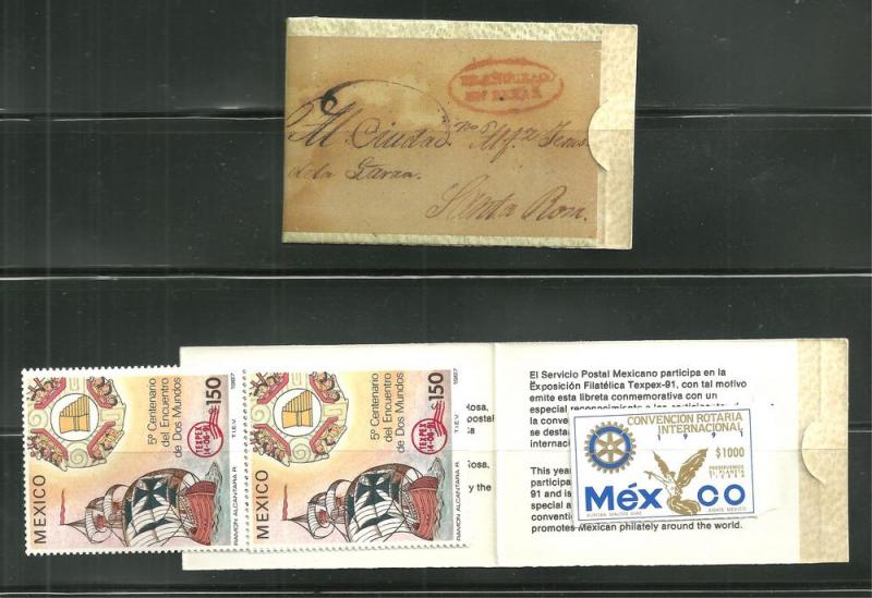 Mexico 1698 MNH Booklet of 5 overprint SCV $300.00