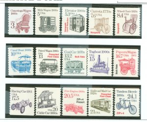 United States #2252-2266  Single (Complete Set)