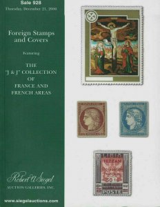 J & J Collection, France & French Areas, R. A. Siegel, Sale 928, Dec. 21, 2006