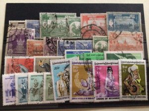 Burma  mounted mint & used  stamps A11517