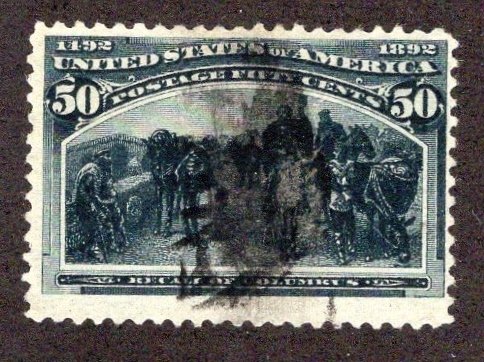 US #240 Fifty Cent Columbian F/U  ~jm-1971