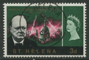 STAMP STATION PERTH St Helena #185 Churchill Memorial 1966 VFU