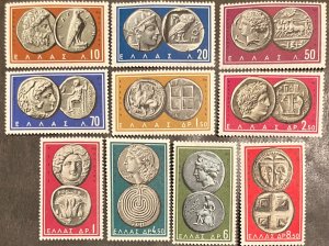 Greece Scott# 639-48 MNH