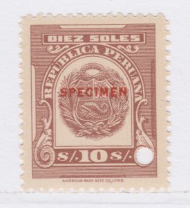 PERU Revenue Stamp SPECIMEN MH* Tax Mark Fiscal PEROU Fiscal A27P45F25122-