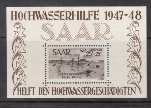 Saar #CB1a Very Fine Never Hinged Souvenir Sheet 