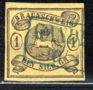 German States Brunswick Scott # 8, used